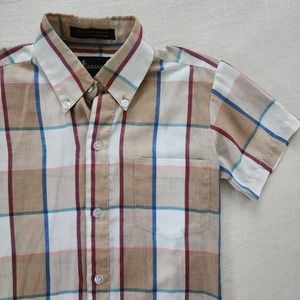 Vintage Plaid Buttondown Shirt kids 8